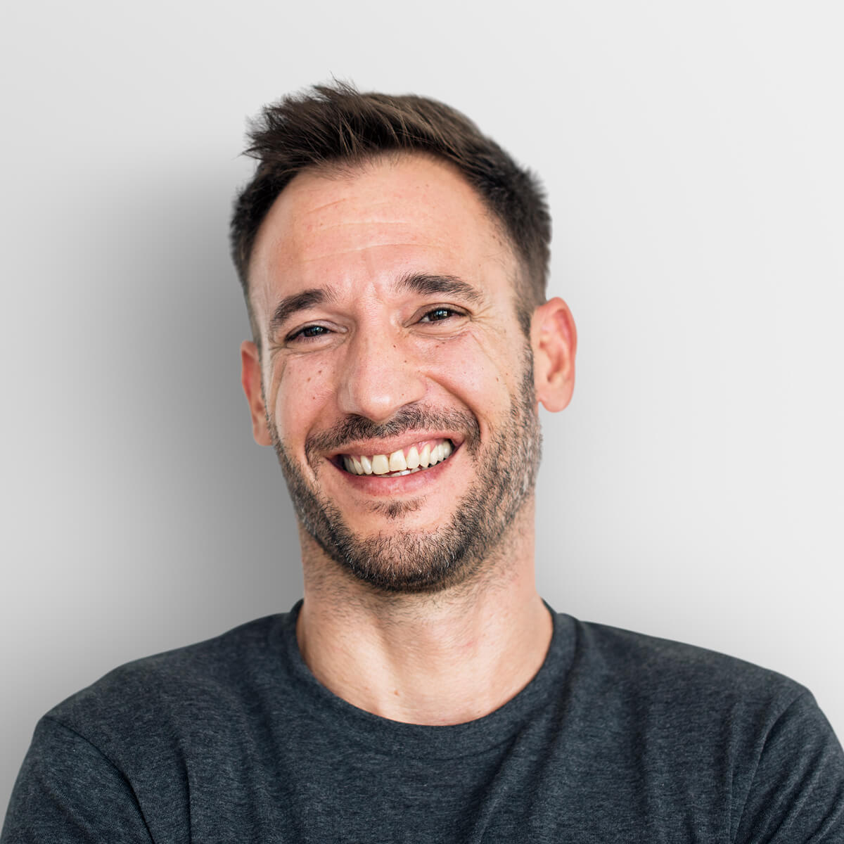 Man smiling